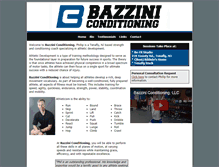 Tablet Screenshot of bazziniconditioning.com